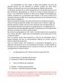 Dissertation : les philosophes du 18ème siècle