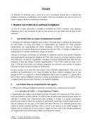 Les politiques monétaires et bugétaires