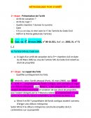 Méthodologie de la fiche d'arrêt