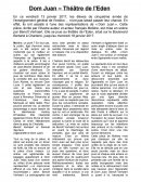 Critique théâtrale, Molière, un punk?
