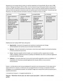 SWOT Nespresso Étude de cas - camillemg