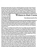 Writers in their century
