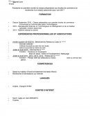 Exemple de CV