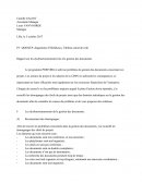 Rapport sur les dysfonctionnements liés à la gestion des documents.