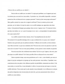 Dissertation peut on etre en conflit avec soi meme image