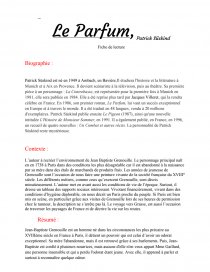 le parfum patrick suskind analyse