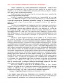 Les circonstances politiques de la naissance de la Vè République