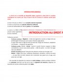 Cours d'Introduction au Droit Privé