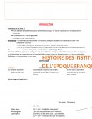 Cours d'Histoire des institutions