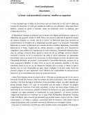 Droit constitutionnel : Le Sénat, une assemblée à conserver, modifier ou supprimer