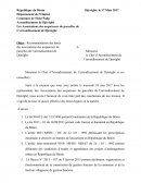 Lettre de Recommandation