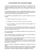 Responsabilité civile engagée