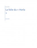 Dissertation sur Le Horla de Maupassant