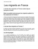 Les migrants en France