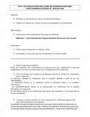Objectifs de stages