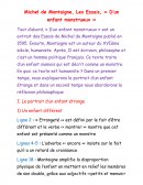 Michel de Montaigne, Les Essais, « D’un enfant monstrueux »