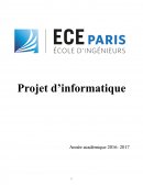 Rapport de projet informatique