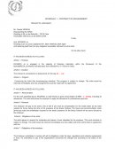 Contrat artiste en anglais