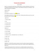 Processus des consolidations