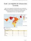 Etude de documents : Les inégalités de richesses dans le monde