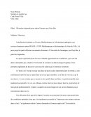 Lettre de Motivation voyage ERASMUS