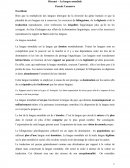 La langue mondiale