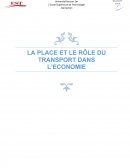 Place et rôle du transport dans l'économie