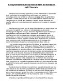 Le rayonnement de la france dans le monde:le pain français