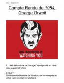 Compte Rendu de 1984, George Orwell