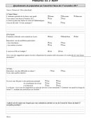 Questionnaire de préparation au Conseil de Classe du 27 novembre 2017