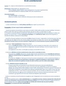 Droit constitutionnel.