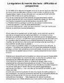 La régulation du marché des taxis : difficultés et perspectives