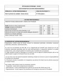 Fiche E6, action professionnelle