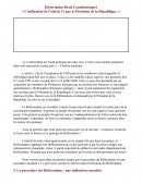 L'utilisation de l'article 11 de la Constitution par le Président de la République