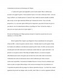 Commentaire du texte du discours de Dominique de Villepin l'ONU