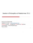 Gestion d'entrepôts et plateformes