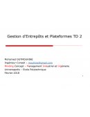 Gestion d'entrepôts et plateformes