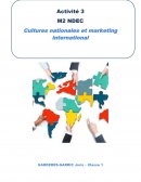Cultures nationales et marketing international