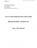 Bibliographie commentée, aide-soignante