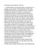 Dissertation sciences politiques : Démocratie