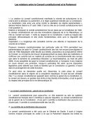 Les relations entre le Conseil et le Parlement