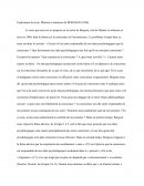 Explication de texte: Matière et mémoire de BERGSON (1896)