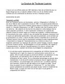 La Goulue de Toulouse Lautrec Analyse