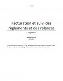 Facturation et suivi des règlements et des relances