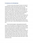 E-Commerce: An Introduction