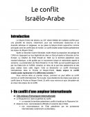 Le conflit Israëlo-Arabe