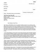 Letter about UK environment
