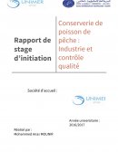 Rapport du stage d'inititiation à UNIMER