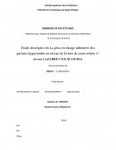 Etude descriptive de La prise en charge infirmière des patients hypertendus au niveau du Centre de santé urbain 1er niveau LAZARRET D.E.M. OUJDA