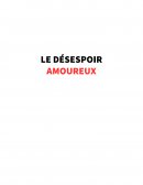 Anthologie poétique : désespoir amoureux